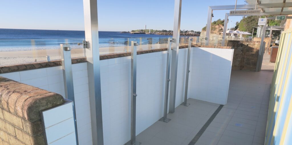 North Beach Pavilion at Wollongong has the world's most reliable outdoor commercial showers