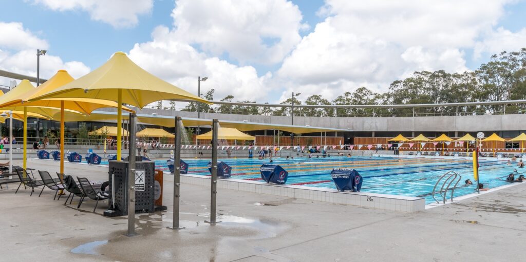 Parramatta Aquatic Centre installs 23 Rainware showers